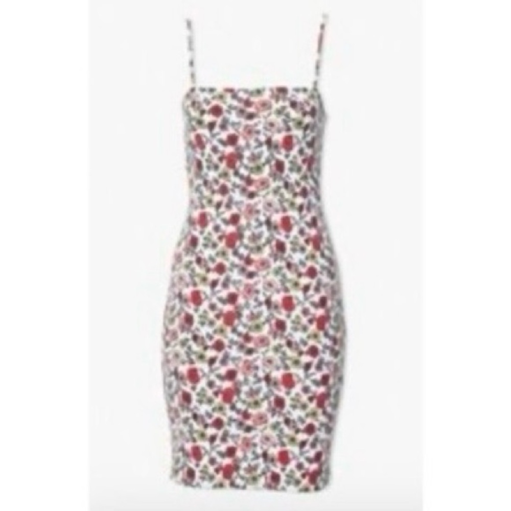 FOREVER21 🌼 Ribbed Floral Print Bodycon Dress